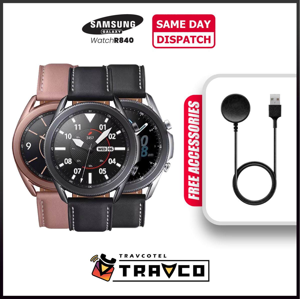 Samsung Galaxy Watch3 SM-R840 Wi-Fi 45mm 4GB Smartwatch GRADE A+