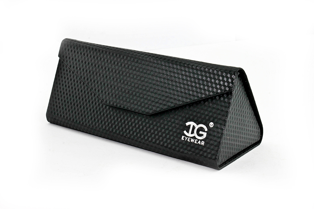 Sleek Foldable Case for Glasses with Velvet-like Interior Carbon Fiber  Print | eBay