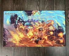 O-P Marco And Ace Trading Card Game Mat OPCG TCG CCG Pad Duel Playmat Free Bag