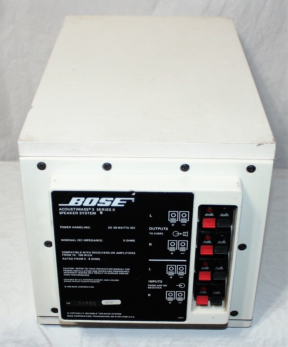Bose Acoustimass 3 series II Subwoofer ONLY Speaker White Color