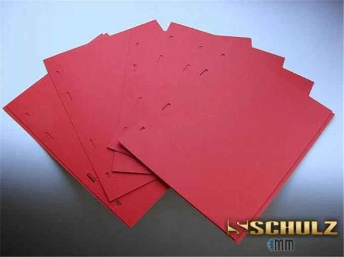 10 RED Album Dividers For Coin and Medal Albums Collection Page SCHULZ