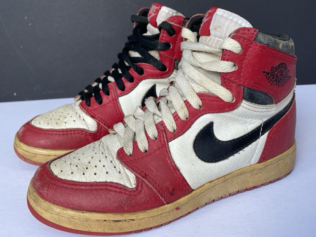 Price Aj1 Chicago 1985 SS3) 1985 Air Jordan Custom Black Toe