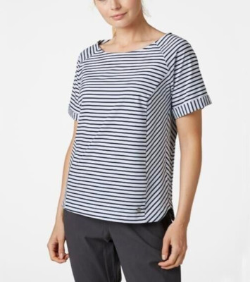 Helly Hansen Damen Thalia T-Shirt / White Navy Stripe / UVP 50£