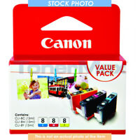 Canon CLI-8 Tri-Color Printer Ink Cartridges for Dell