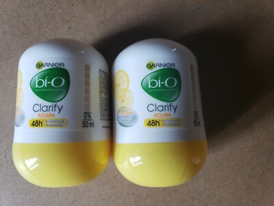  2 GARNIER BI-O CLARIFY ACLARA 48H ANTITRANSPIRANTE AHA DE LIMON 50ML