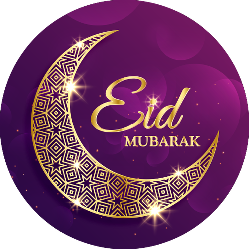 EID MUBARAK STICKERS DECORATIONS RAMADAN CELEBRATION MATT / GLOSS