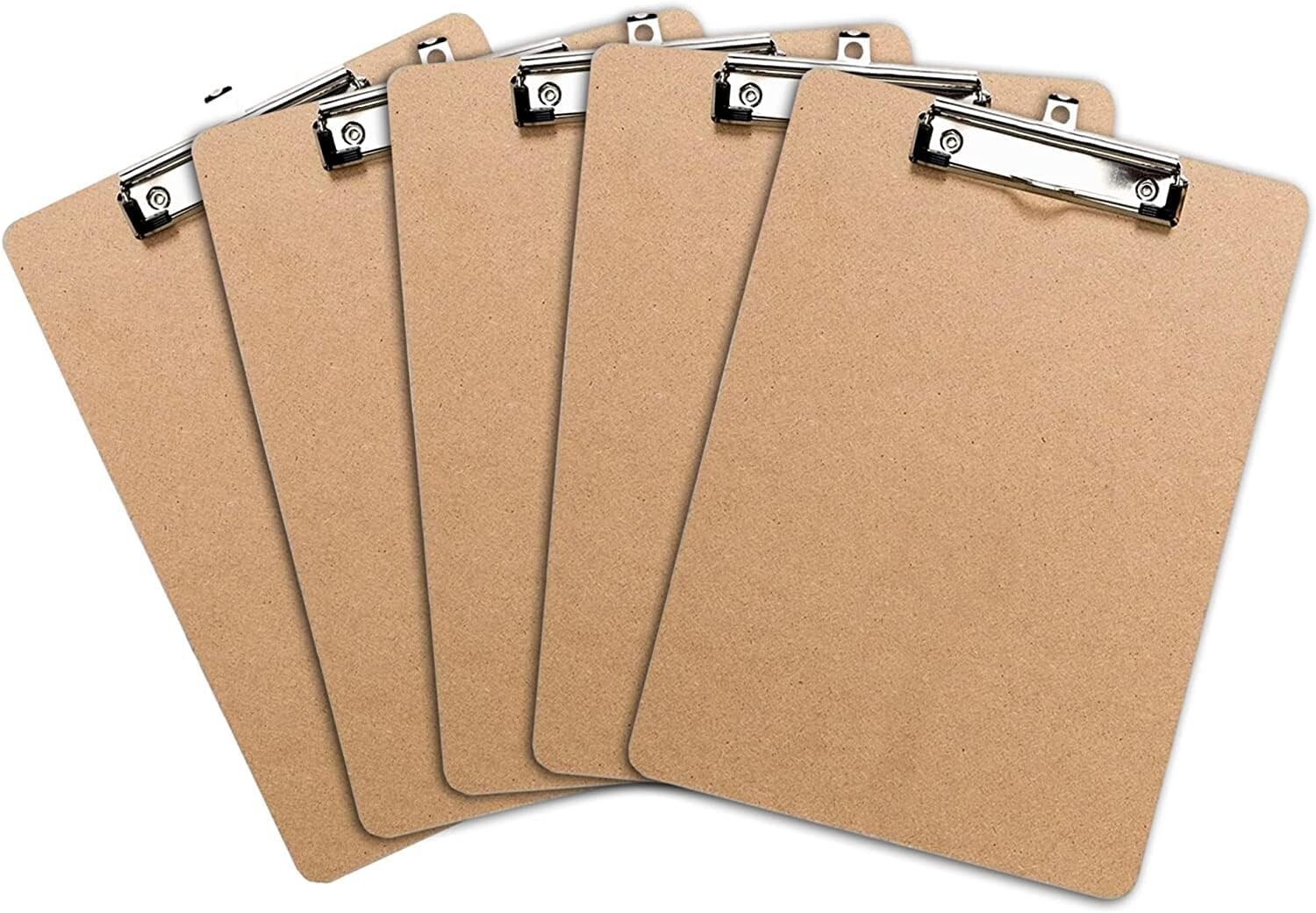 x5 Wood Clipboards Strong A4 Letter Size Clipboard Wooden Clip Board 9x12.5 Inch