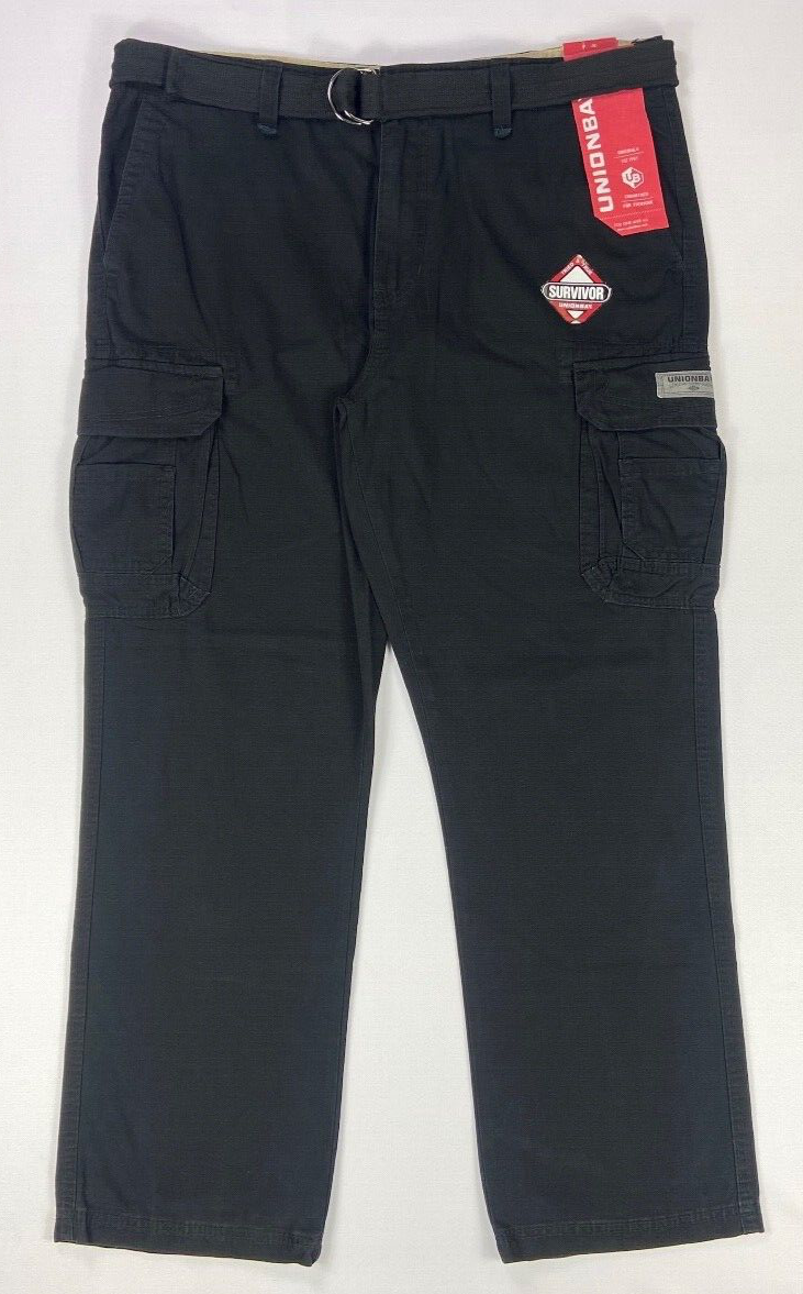 Men's Unionbay 38x32 Survivor Black Cargo Pants eBay