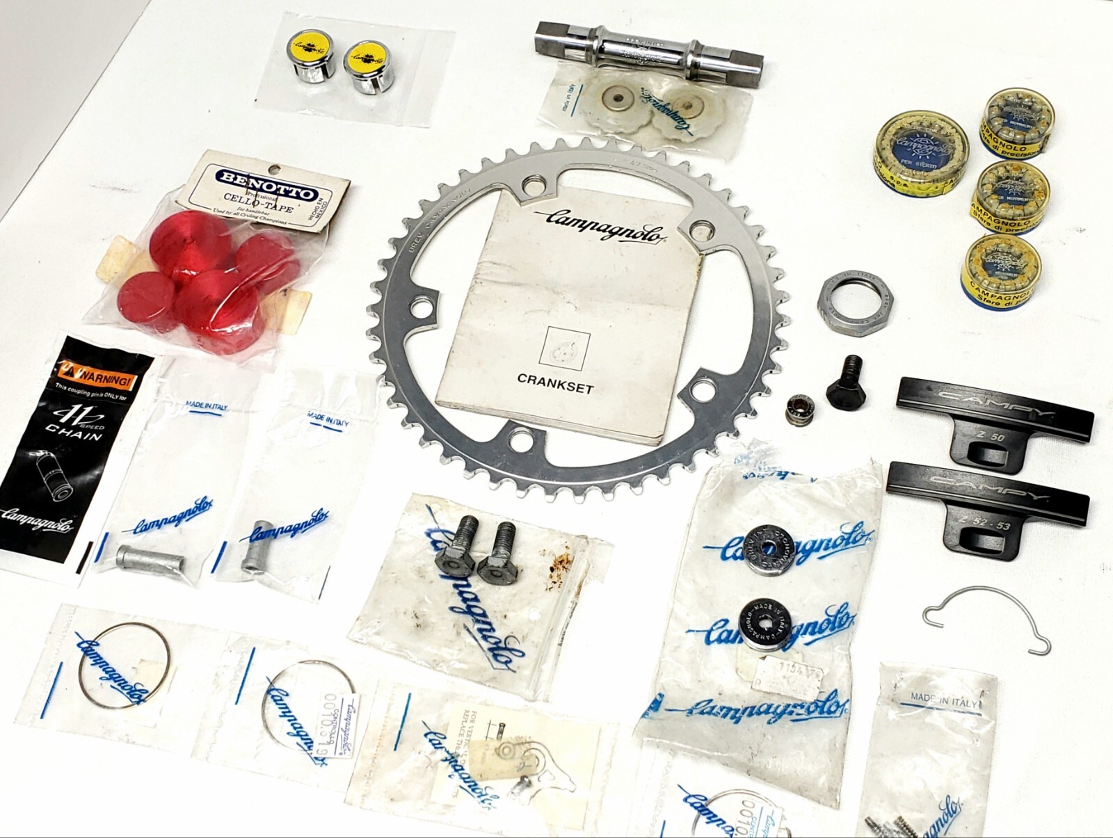 Collection Of Authentic Campagnolo Italian-made Mostly Vtg Parts Bits And Pieces