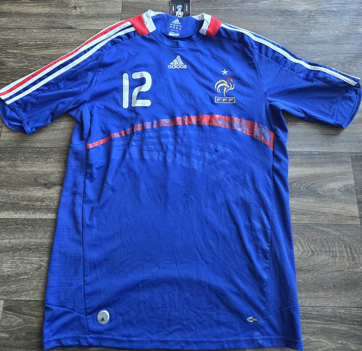 Adidas France Euro 2008 Thierry Henry Soccer Jersey Mens Size XL