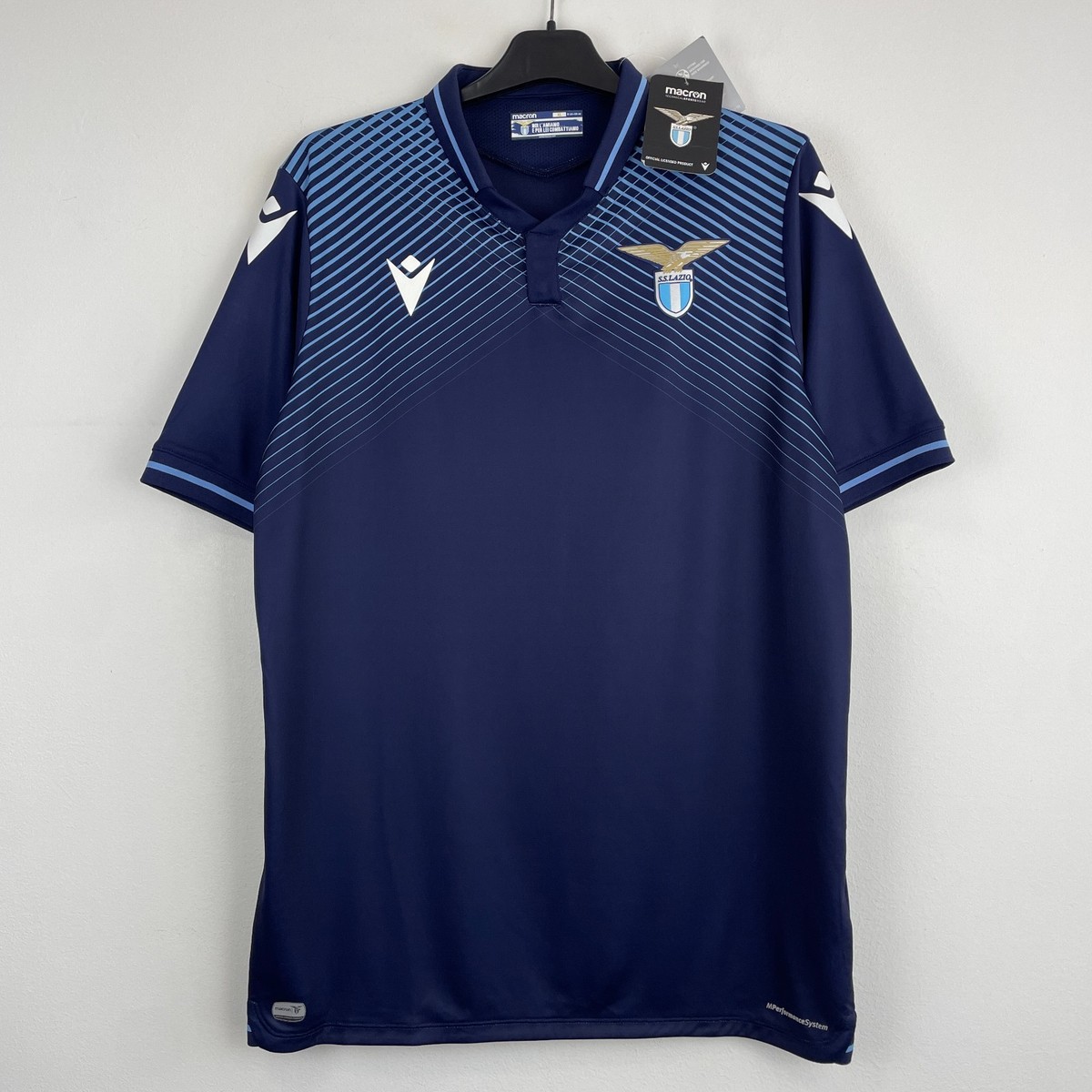 Lazio 2020/2021 Macron Third Football Shirt Soccer Jersey Men Size