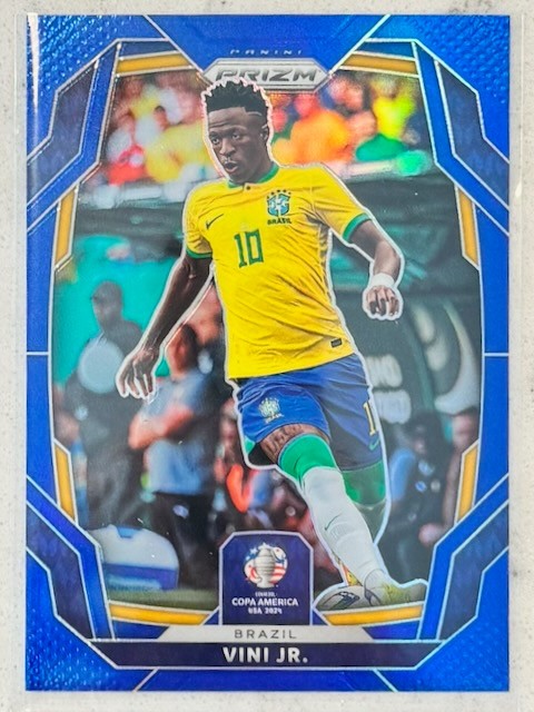 2024 Panini Prizm Copa America Vini Jr Base Blue #071/110 Brazil