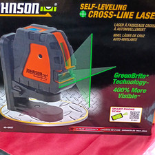 Johnson 40-6657 Self-Leveling Cross-Line Laser Level w/ GreenBrite