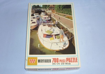 WHITMAN Wayfarer 700 Teile Puzzle 'Boulters Lock, Berkshire', komplett, Vintage