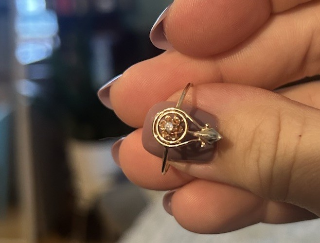 Diamond Stick Pin Conversion Ring - image 5