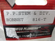 THRIFCO PLUMBING 816-T NEW P.P. STEM BONNET FAST FREE SHIPPING