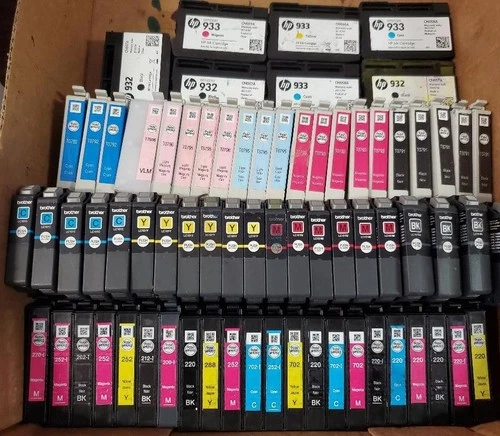 800 EMPTY and USED Virgin HP Epson Brother Inks for Staples Office Max - CLEAN !
