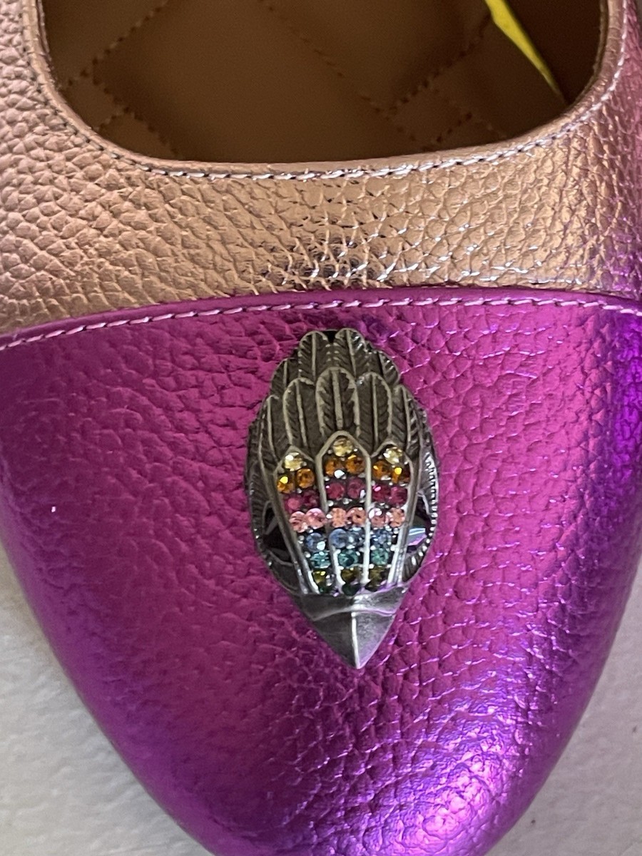 KURT GEIGER LONDON SLOANE SLINGBACK PUMPS IN PINK MULTI 41W1/ US
