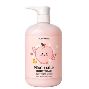 Bonnyhill Peach Milk Moisturizing & Smoothing Body Wash 1000ml K-Beauty Korean