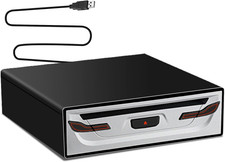 Portable External CD Player for Car - Plug and Play Universal USB CD Drive, Comp