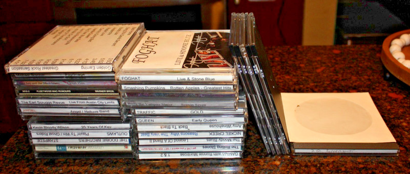 Lot of 23 CD Standard Jewel Cases and 5 Slimline Cases Clear & Black Used