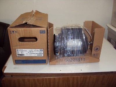 Brand NEW WEG 1/2 HP single phase electric motor, 5/8'' shaft, 1750 RPM, 15381705