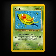 Pokemon TCG Neo Discovery Weedle #70/75 Common LP