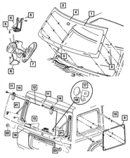 Genuine Mopar Inside Rear View Mirror 55157396AD
