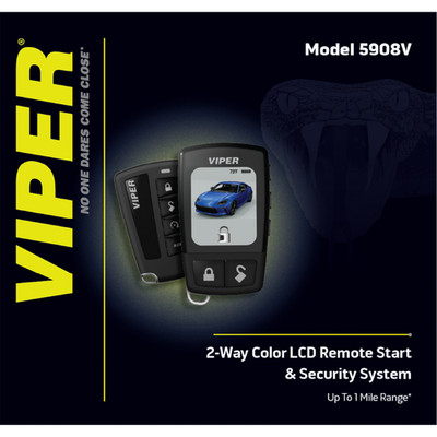 Viper 5908V 2-Way Color LCD Remote Start & Security System - Up to 1 Mile Range