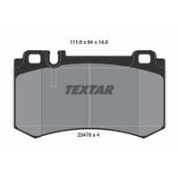 Textar BremsbeläGe Bremsbelegsatz Hinten FüR Mercedes-Benz S-Klasse CLK