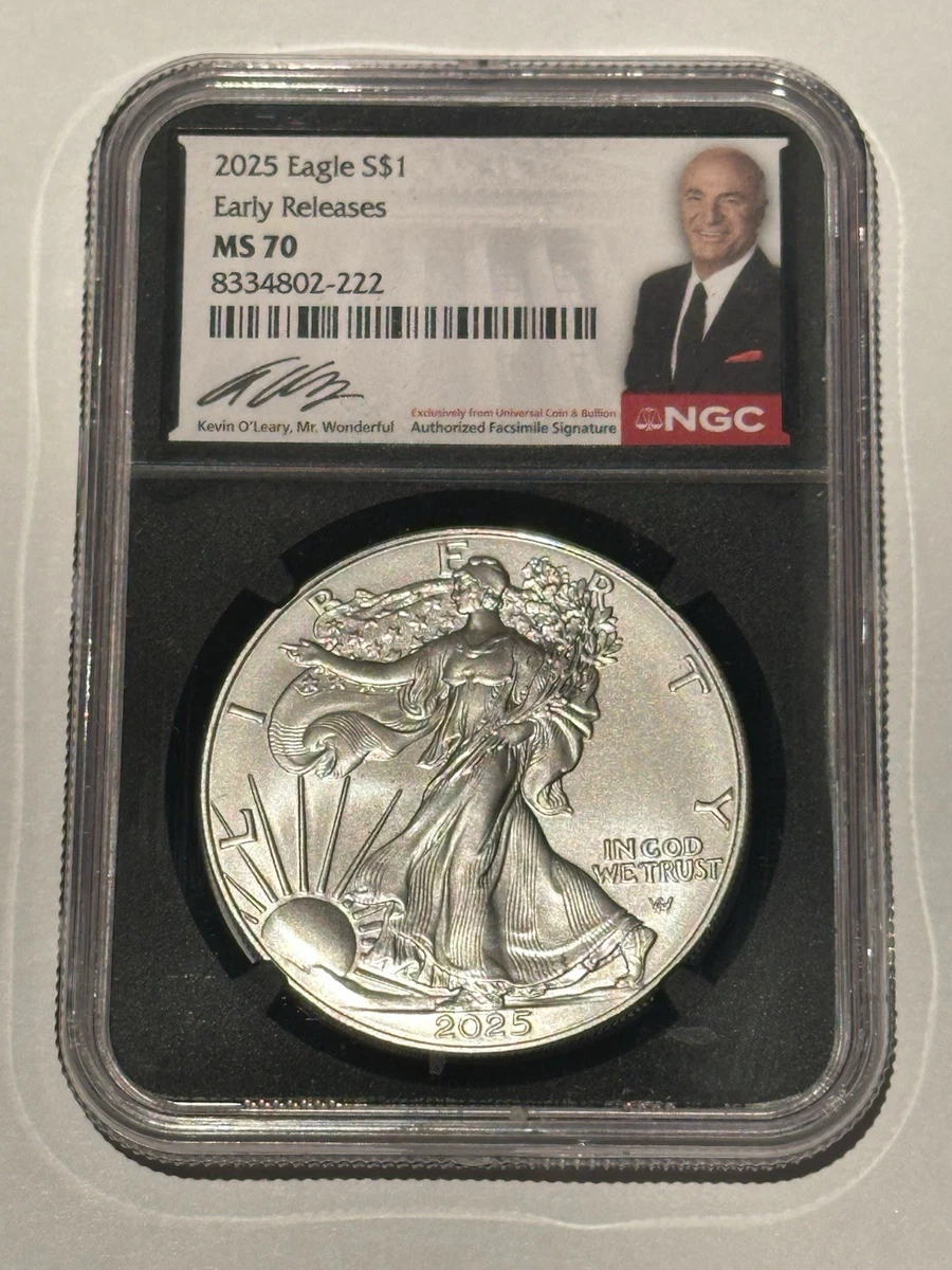 American Eagle NGC Certified MS 70 Silver Bullion Coins for sale