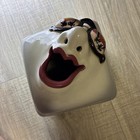 Vintage Ceramic Signed Smiling Face Tissue Box Cover 3D Face Sneeze 1980's — photo 2