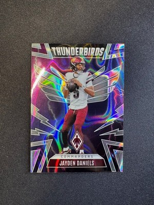 2025 Phoenix Thunderbirds Jayden Daniels Silver HOLO #50 Commanders #d 152/199