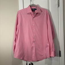 Polo Ralph Lauren Long Sleeve Button Down Shirt Regent Custom Fit Pink