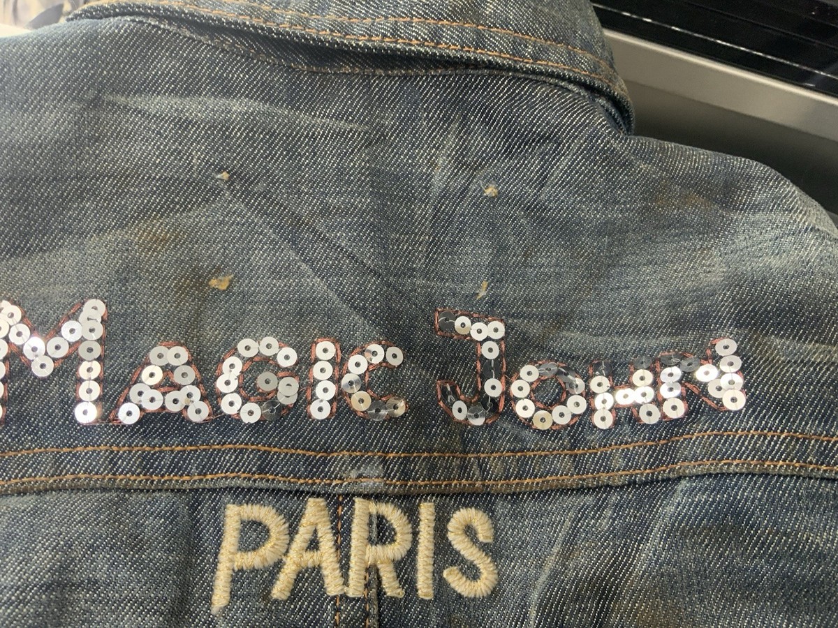 Galliano Denim Vintage Women Italian Jacket Logo Buttons