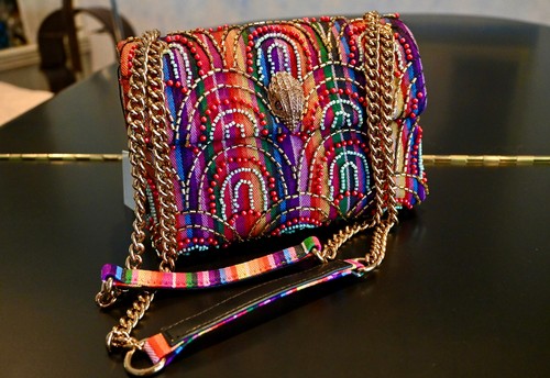 NWT $225 KURT GEIGER London Softi Kensington Bag Embellished Handbag