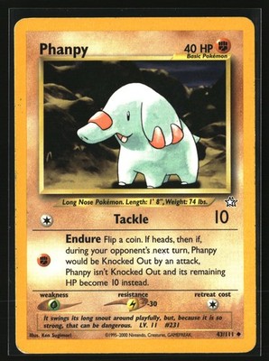 Phanpy Uncommon Neo Genesis 043/111 MP