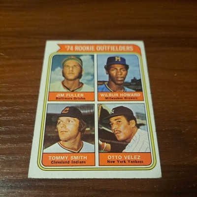 1974 TOPPS BASEBALL CARD # 606 ROOKIE PITCHERS - FULLER HOWARD SMITH & VELEZ