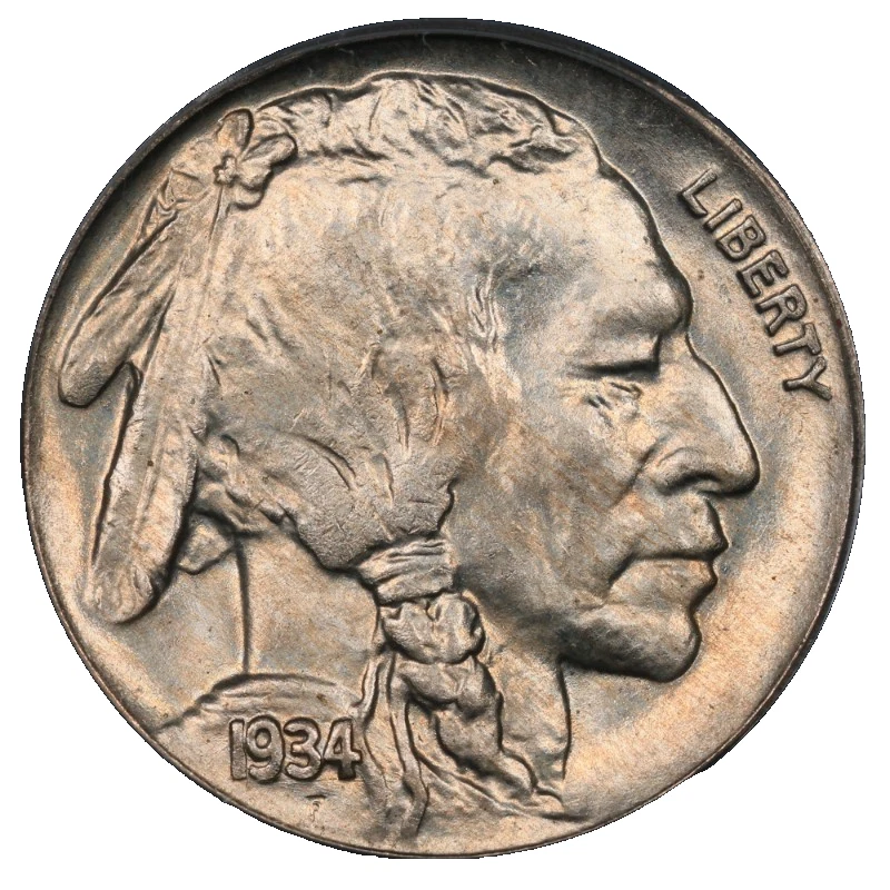 1934 Buffalo Nickel PCGS MS-65 CAC Sticker Fivaz Collection Pedigree - Image 4 of 4