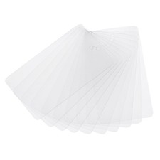 50Pcs, Waterproof Blank Shipping Tags 3"x1.6" with Hole Clear