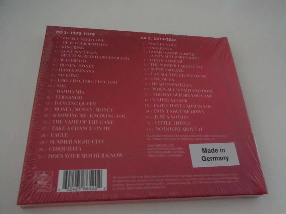 Abba  /  The Singles The first fieftyYears     2 CD  Box - Bild 2 von 2