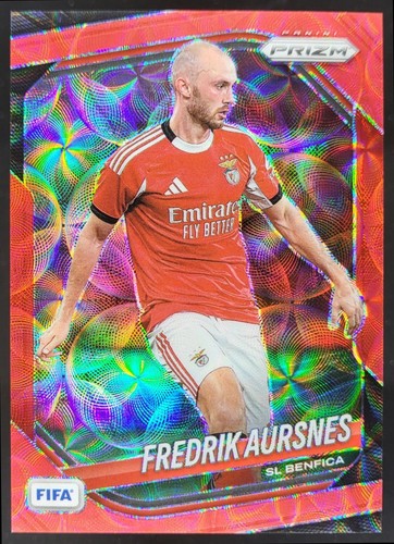 2025-26 Panini Prizm FIFA Fredrik Aursnes Choice Red Prizms /88 Benfica MG3