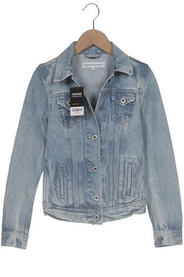 Pepe Jeans Jacke Damen Anorak Jacket Kurzmantel Gr. 2XS Baumwolle Blau #a4jczpf