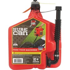 SureCan 2 Gallon Type II Safety Gas Can, Red, Model SUR2SFG2- FREE SHIP