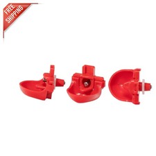 Efficient DIY Poultry Waterer Kit - 6 Horizontal Nipples  Dishes Included
