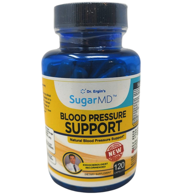 #ad Dr. Ergin#x27;s Sugar MD Blood Pressure Support 120 Capsules Exp 09 26 $13.96