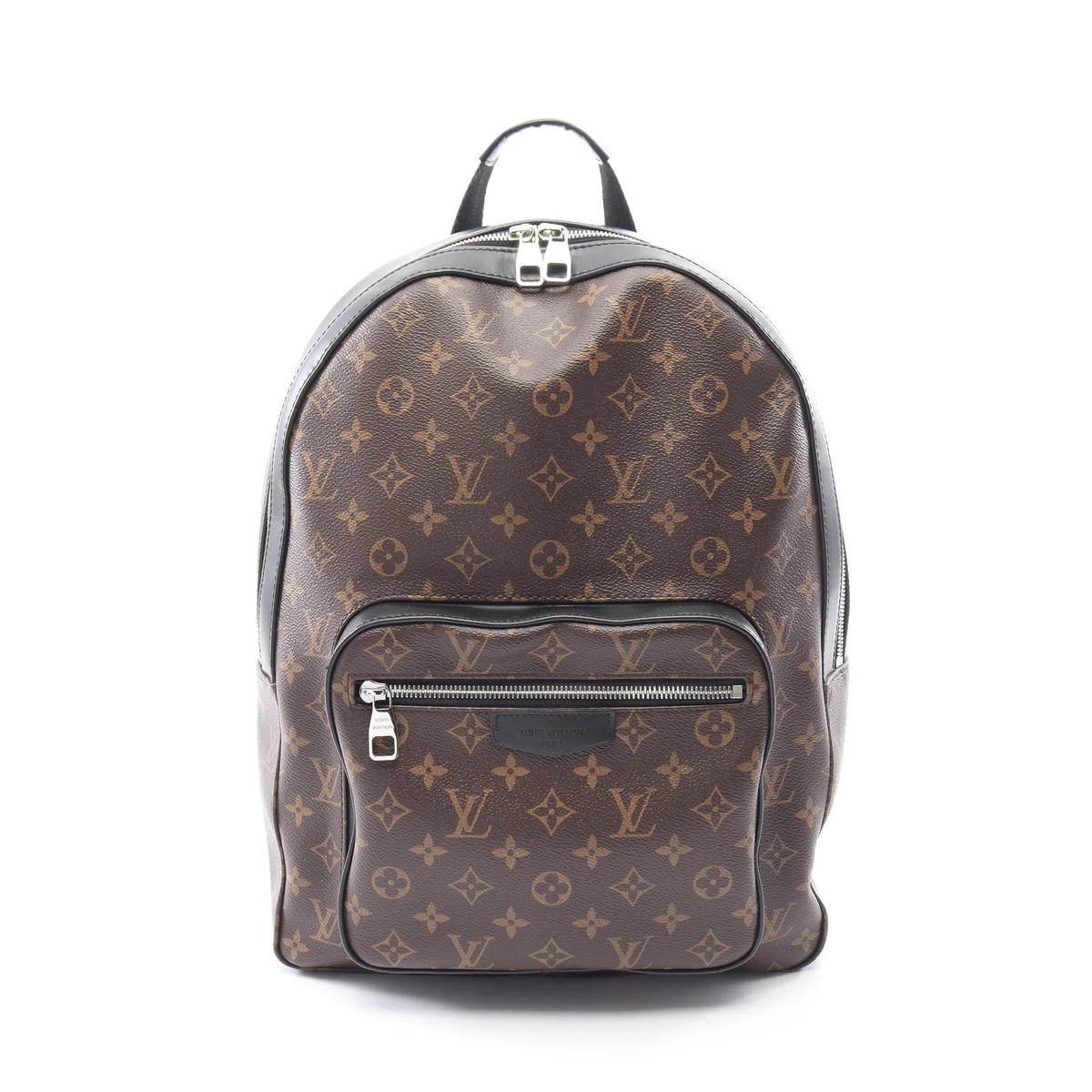 Louis Vuitton Josh Monogram Macassar Leather Backpack Silver Brown Black Louis Vuitton Josh Monogram Macassar Brown Black Backpack  main image 2
