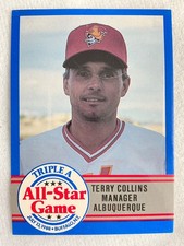1988 ProCard Triple A All-Star Game Baseball Card#47-Terry Collins, Albuquerque