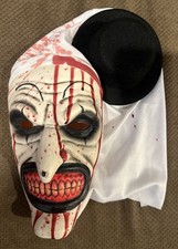 Scary Terrifier 3 Cosplay Mask Halloween Art The Clown Bloody Latex Soft
