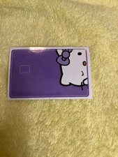 Hello Kitty Purple Background Credit Debit Card Skin Sticker Brand New B